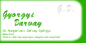gyorgyi darvay business card